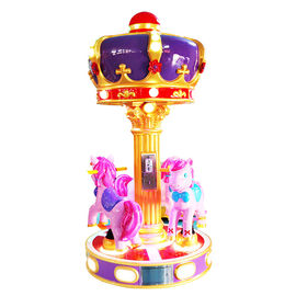Mini Coin Operated Carousel / Coin Operated Kiddie Rides For Rent CE Approved